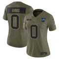 Women's Detroit Lions 2025 Salute to Service Vapor Limited Jersey - All Stitched