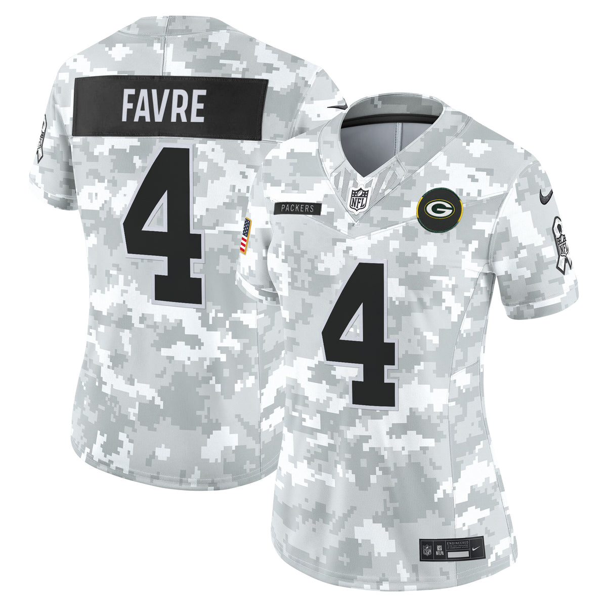 Women's Green Bay Packers 2025 Salute to Service Vapor Limited Jersey - All Stitched