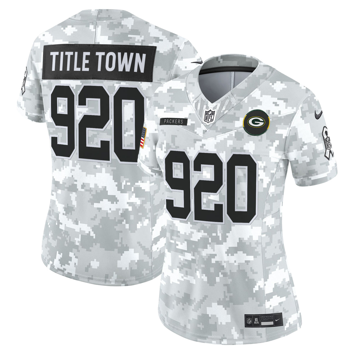 Women's Green Bay Packers 2025 Salute to Service Vapor Limited Jersey - All Stitched