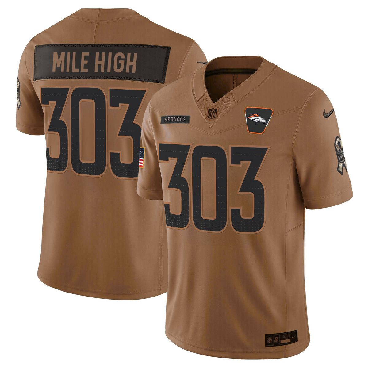 Men's Denver Broncos 2025 Salute to Service Vapor Limited Jersey - All Stitched