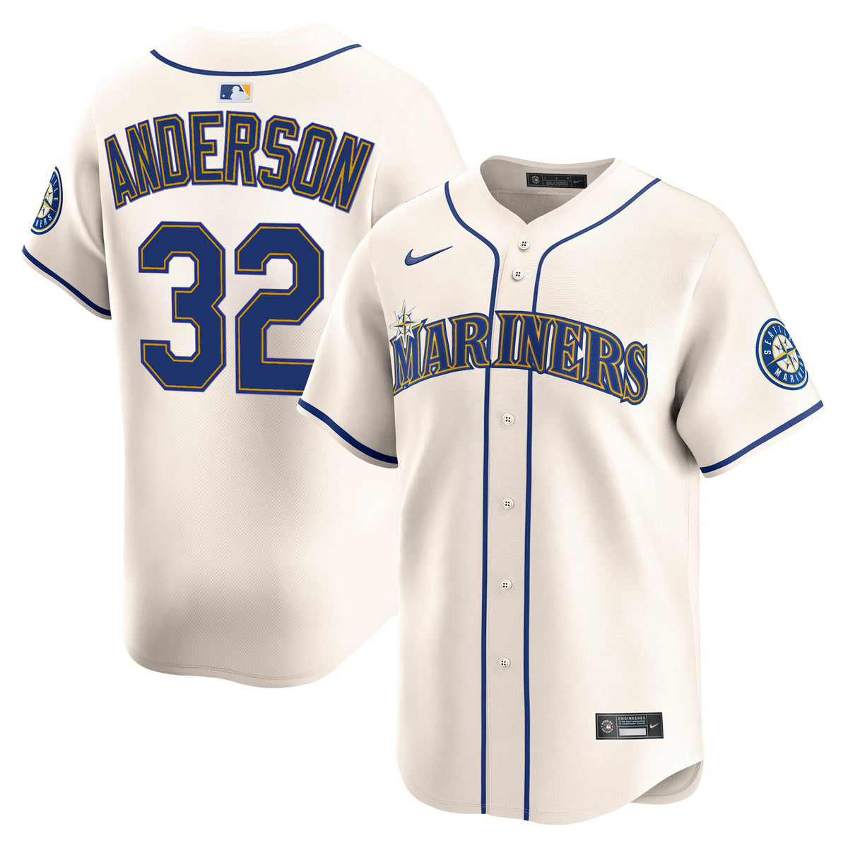 Men's Seattle Mariners 2025 Vapor Premier Limited Jersey V2 - All Stitched