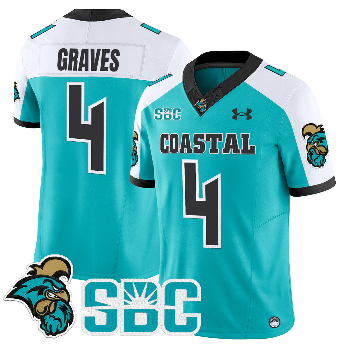 Men's Coastal Carolina Chanticleers 2025 Vapor Limited Jersey - All Stitched