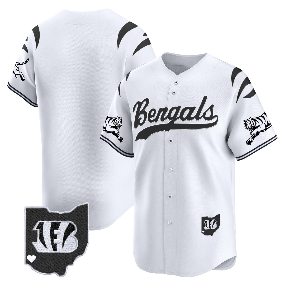 Men's Cincinnati Bengals 2025 Vapor Limited Baseball Jersey V2 - All Stitched