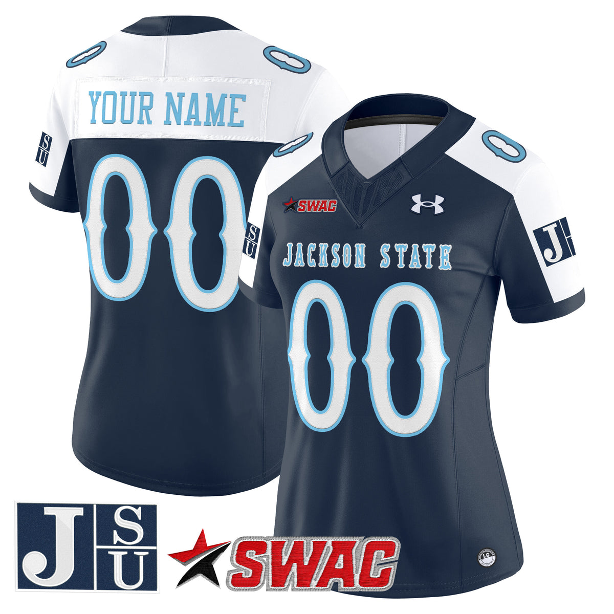Jackson State Tigers 2025 Vapor Limited Custom Jersey V2 - All Stitched
