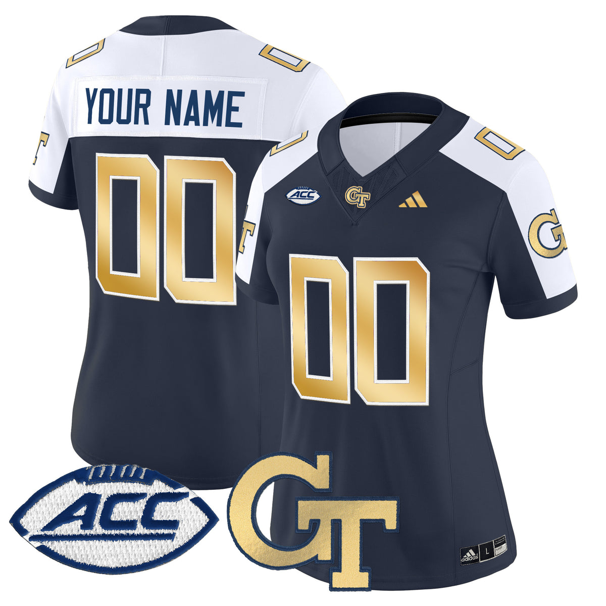 Georgia Tech Yellow Jackets 2025 Vapor Limited Custom Jersey - All stitched