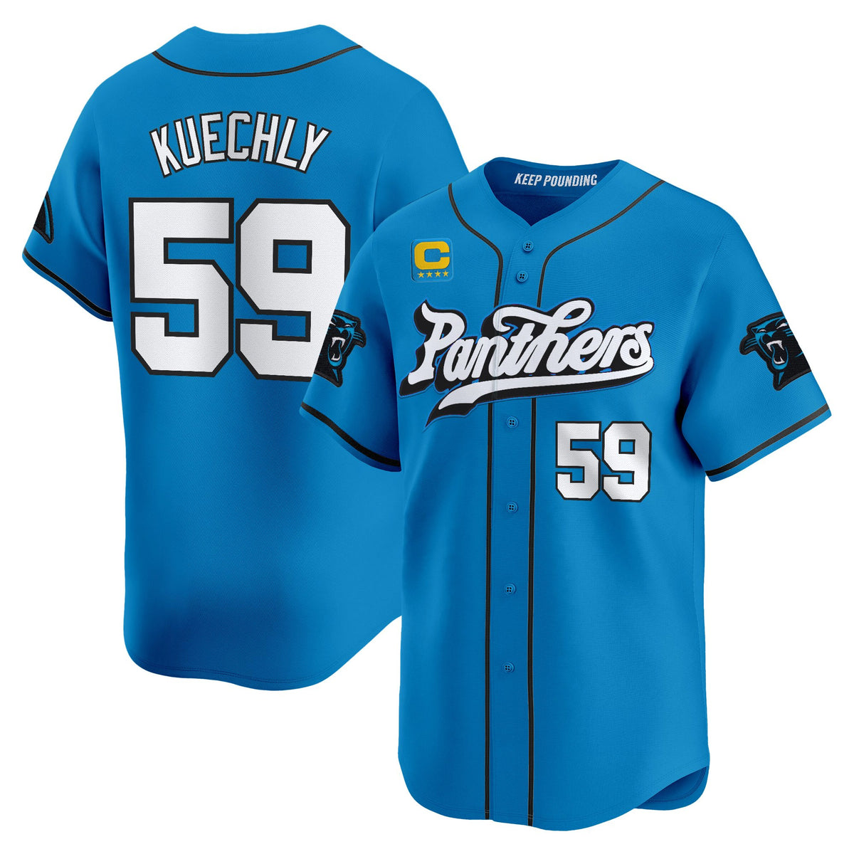 Men's Carolina Panthers 2025 Vapor Limited Baseball Jersey - All Stitched