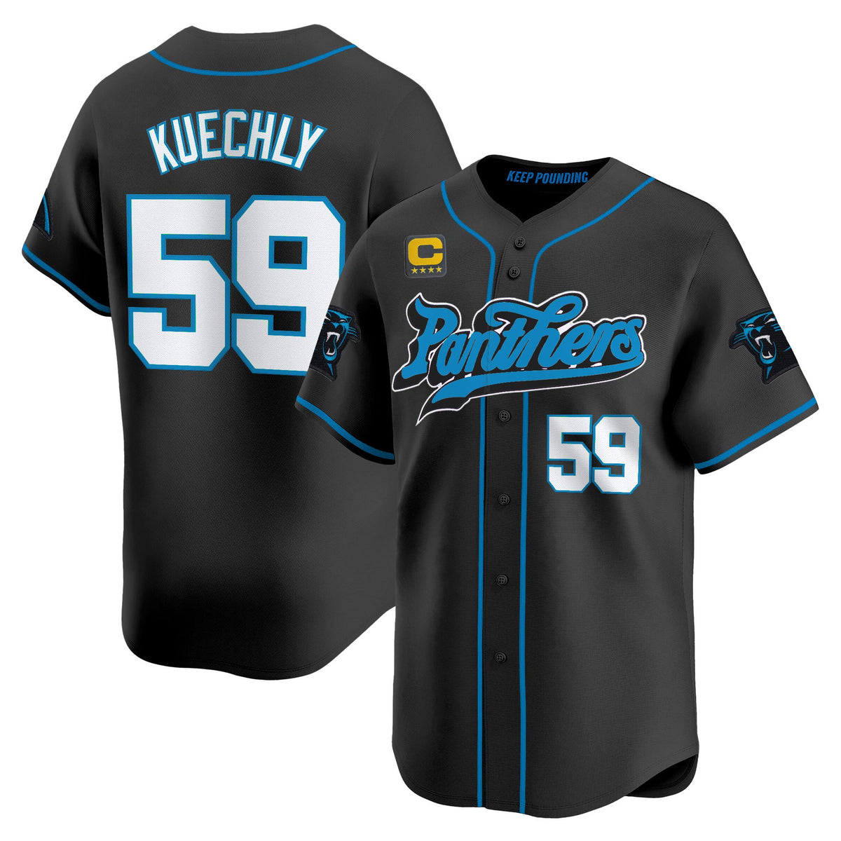 Men's Carolina Panthers 2025 Vapor Limited Baseball Jersey - All Stitched