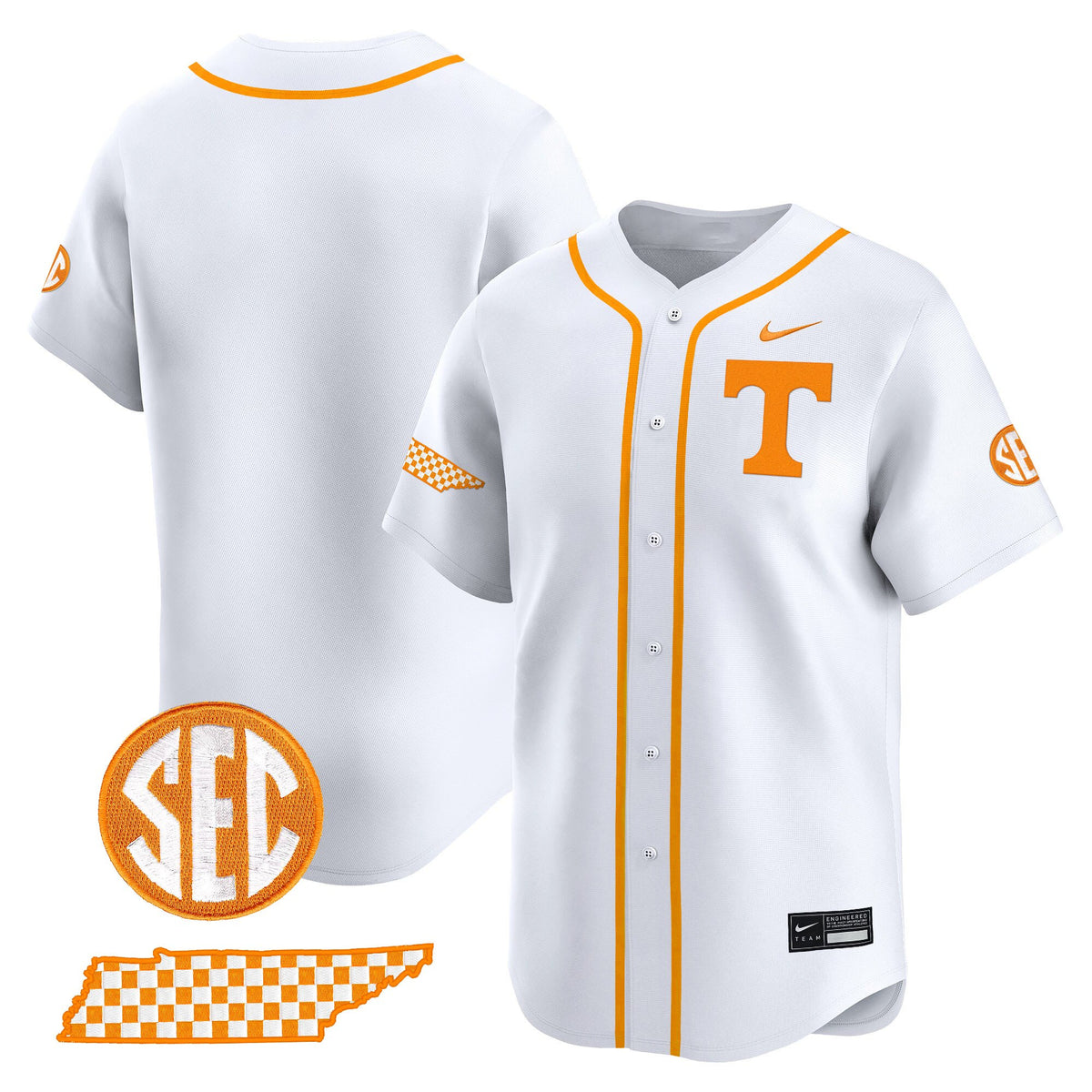 Men's Tennessee Volunteers 2025 Vapor Baseball Jersey - All Stitched
