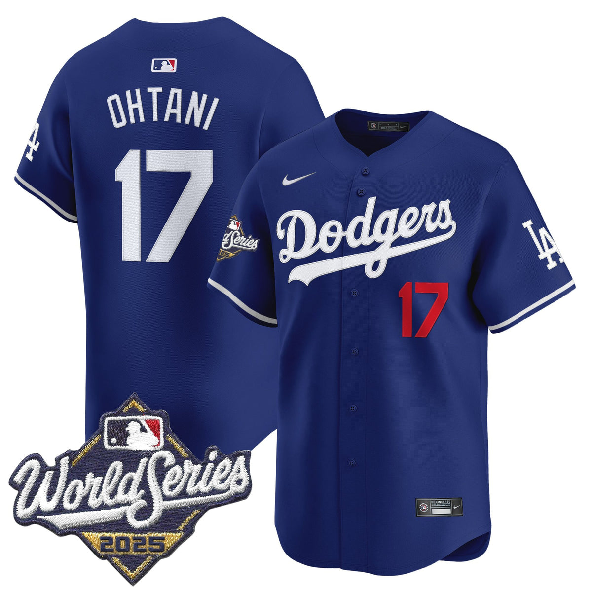 Men's Dodgers 2025 World Series Vapor Premier Limited Jersey - All Stitched