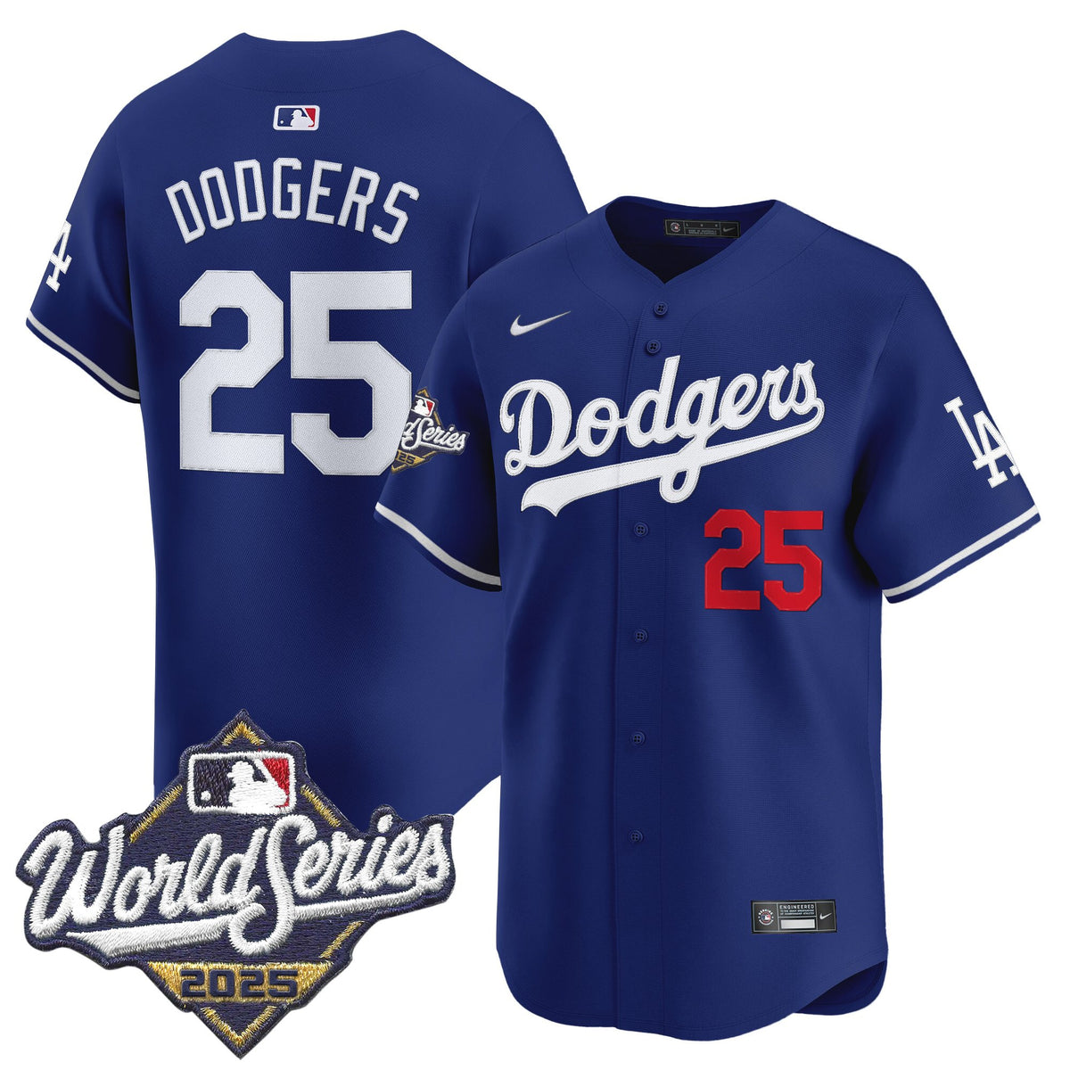 Men's Dodgers 2025 World Series Vapor Premier Limited Jersey - All Stitched