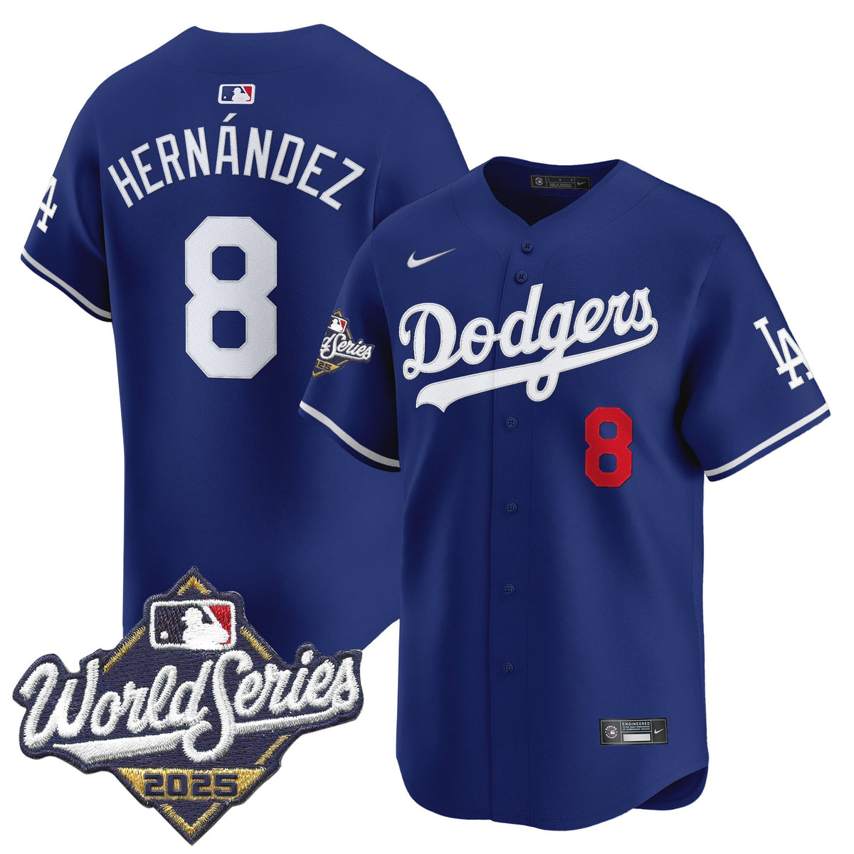 Men's Dodgers 2025 World Series Vapor Premier Limited Jersey - All Stitched