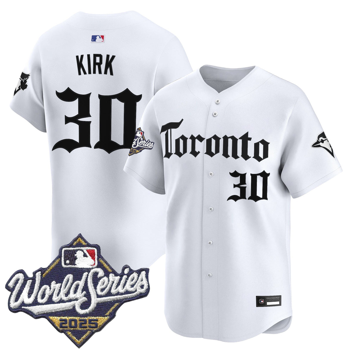 Men's Toronto Blue Jays 2025 World Series Vapor Premier Limited Jersey - Gothic North Edition - All Stitched