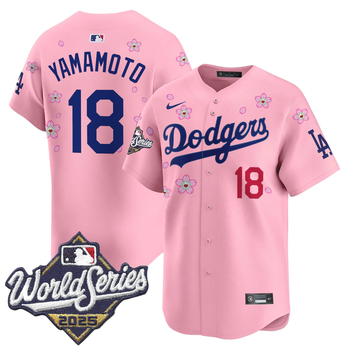 Men's Dodgers 2025 World Series x Tokyo Series Vapor Premier Limited Jersey - Stitched