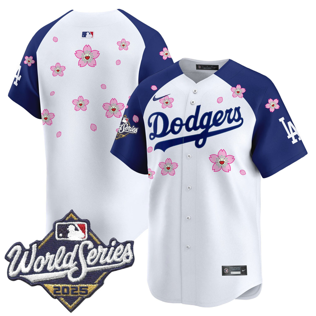 Men's Dodgers 2025 World Series x Tokyo Series Vapor Premier Limited Jersey - Stitched