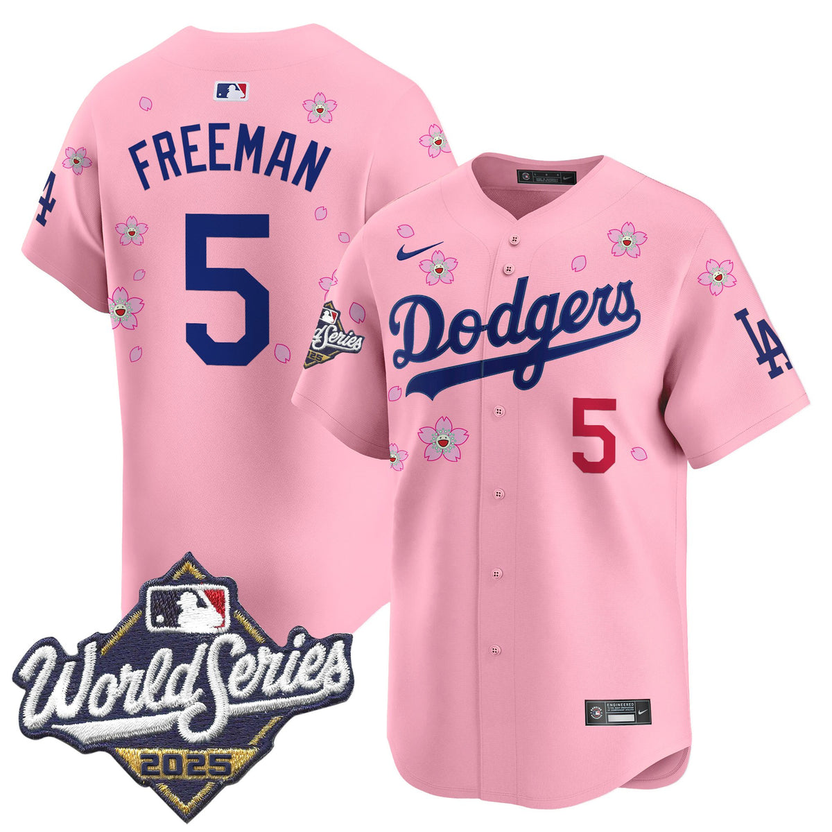 Men's Dodgers 2025 World Series x Tokyo Series Vapor Premier Limited Jersey - Stitched
