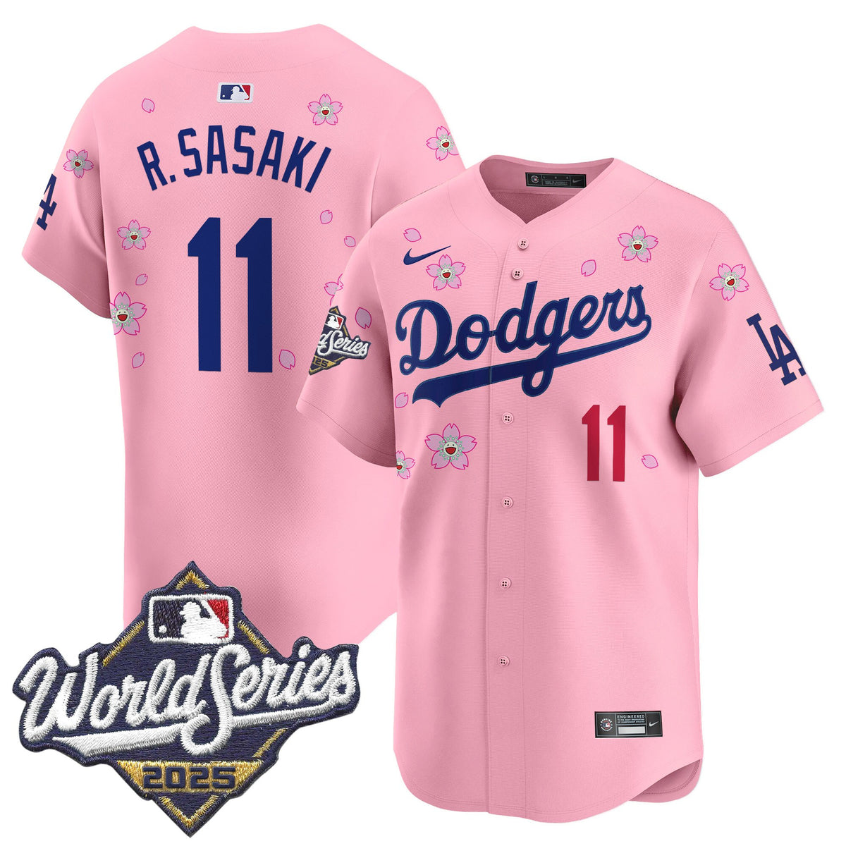 Men's Dodgers 2025 World Series x Tokyo Series Vapor Premier Limited Jersey - Stitched