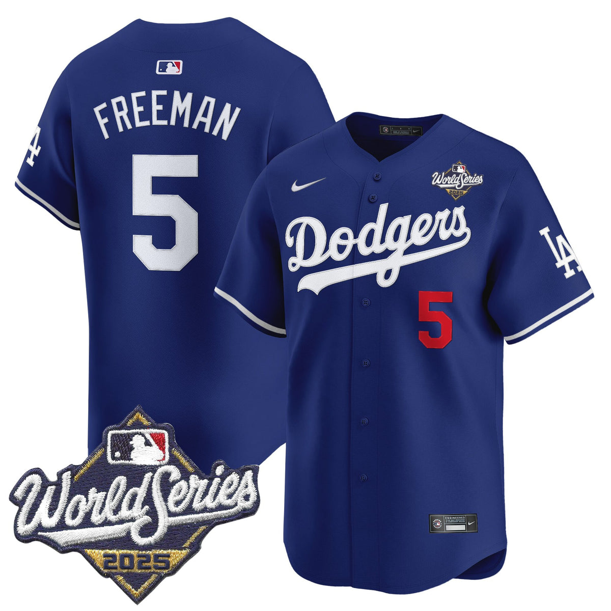 Men's Dodgers 2025 World Series Vapor Premier Limited Jersey V2 - All Stitched