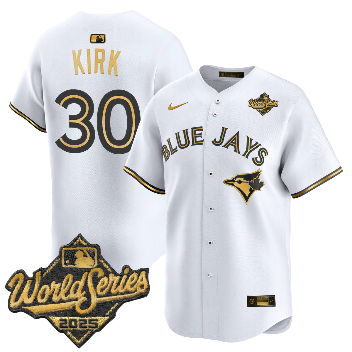 Men's Toronto Blue Jays 2025 World Series Vapor Premier Limited Jersey V2 - All Stitched