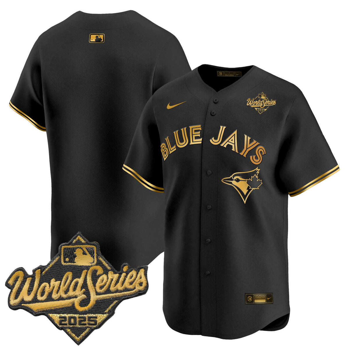 Men's Toronto Blue Jays 2025 World Series Vapor Premier Limited Jersey V2 - All Stitched