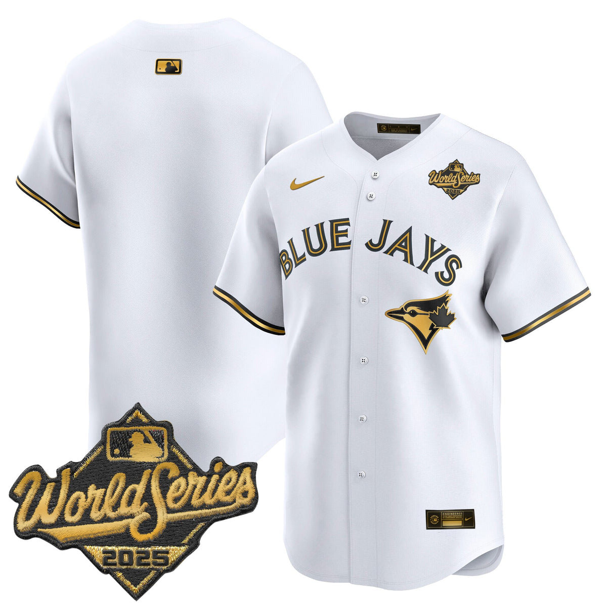 Men's Toronto Blue Jays 2025 World Series Vapor Premier Limited Jersey V2 - All Stitched
