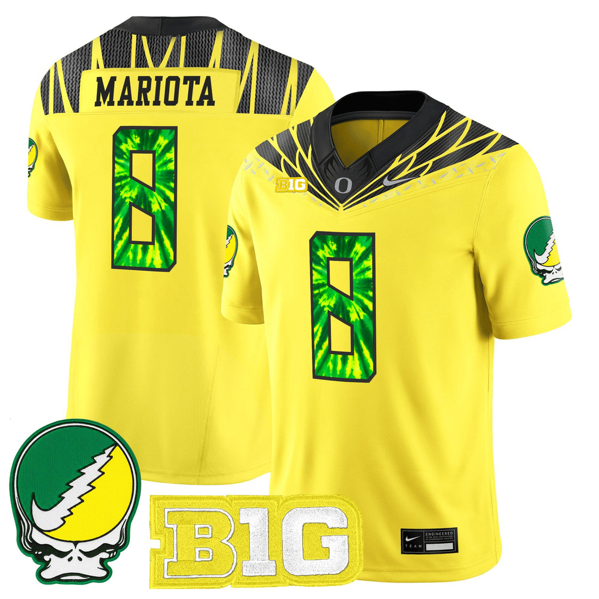 Men's Oregon Ducks 2025 "Grateful Ducks" Vapor Limited Jersey - All Stitched