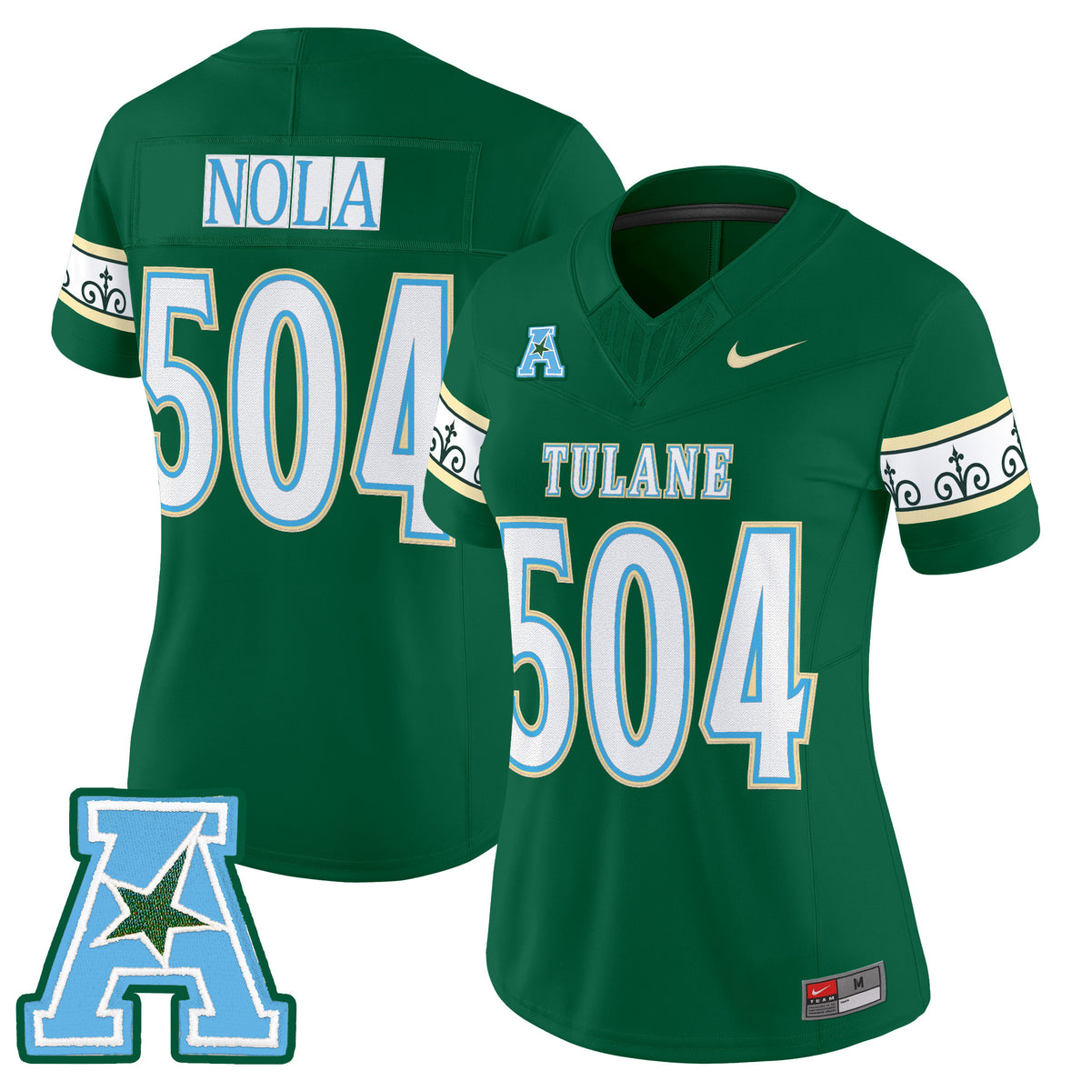 Women's Tulane Green Wave 2025 'City Edition' Vapor Limited Jersey - All Stitched
