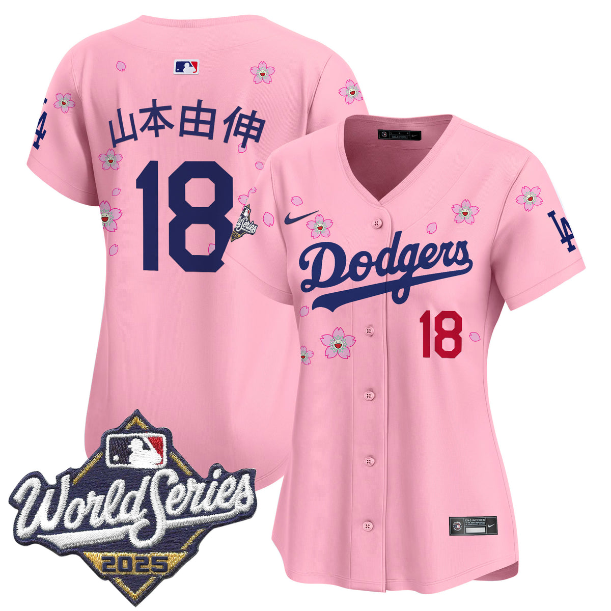 Women's Dodgers 2025 World Series x Tokyo Series Vapor Premier Limited Jersey - Stitched