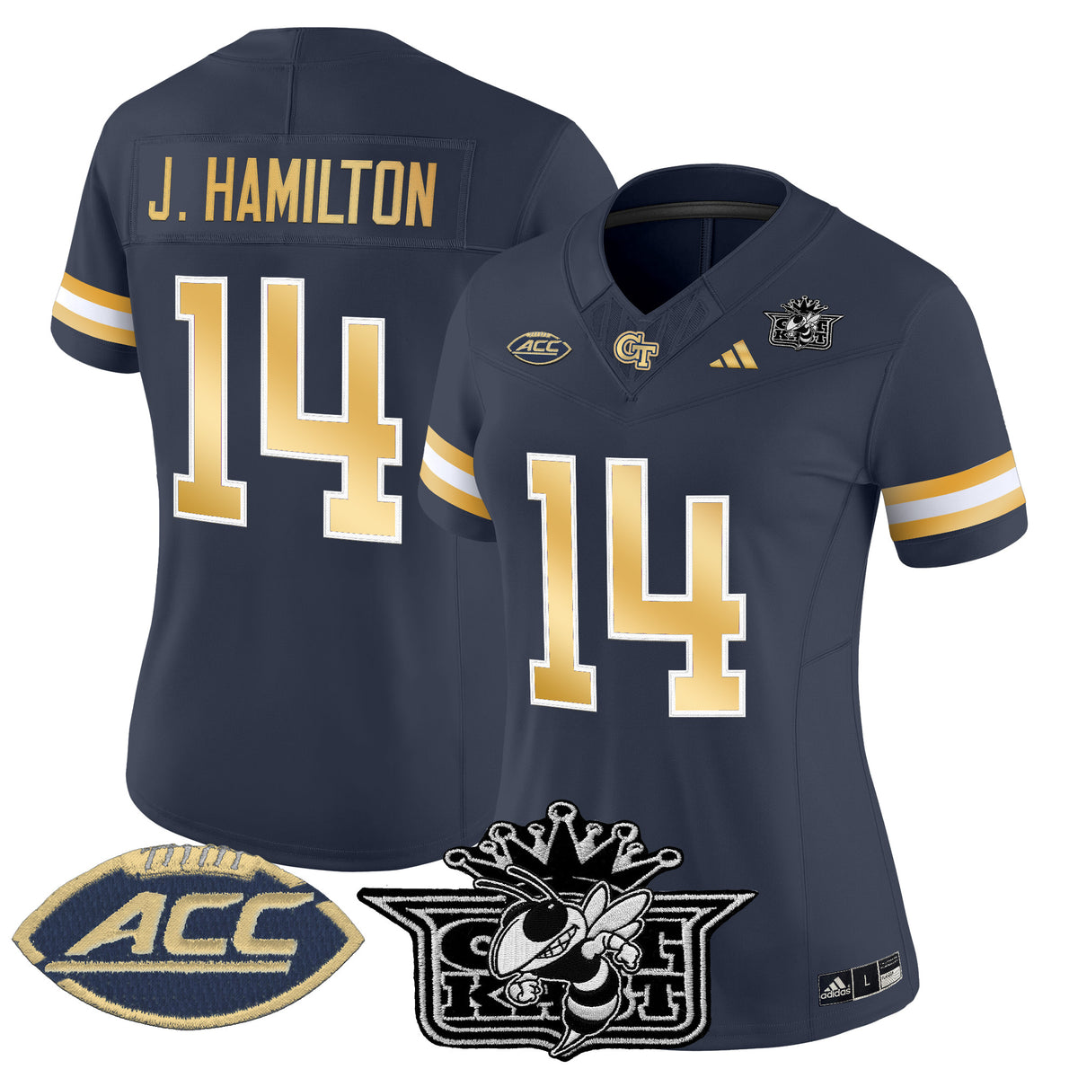 Women's Outkast x Georgia Tech Yellow Jackets 2025 Vapor Limited Jersey - All stitched