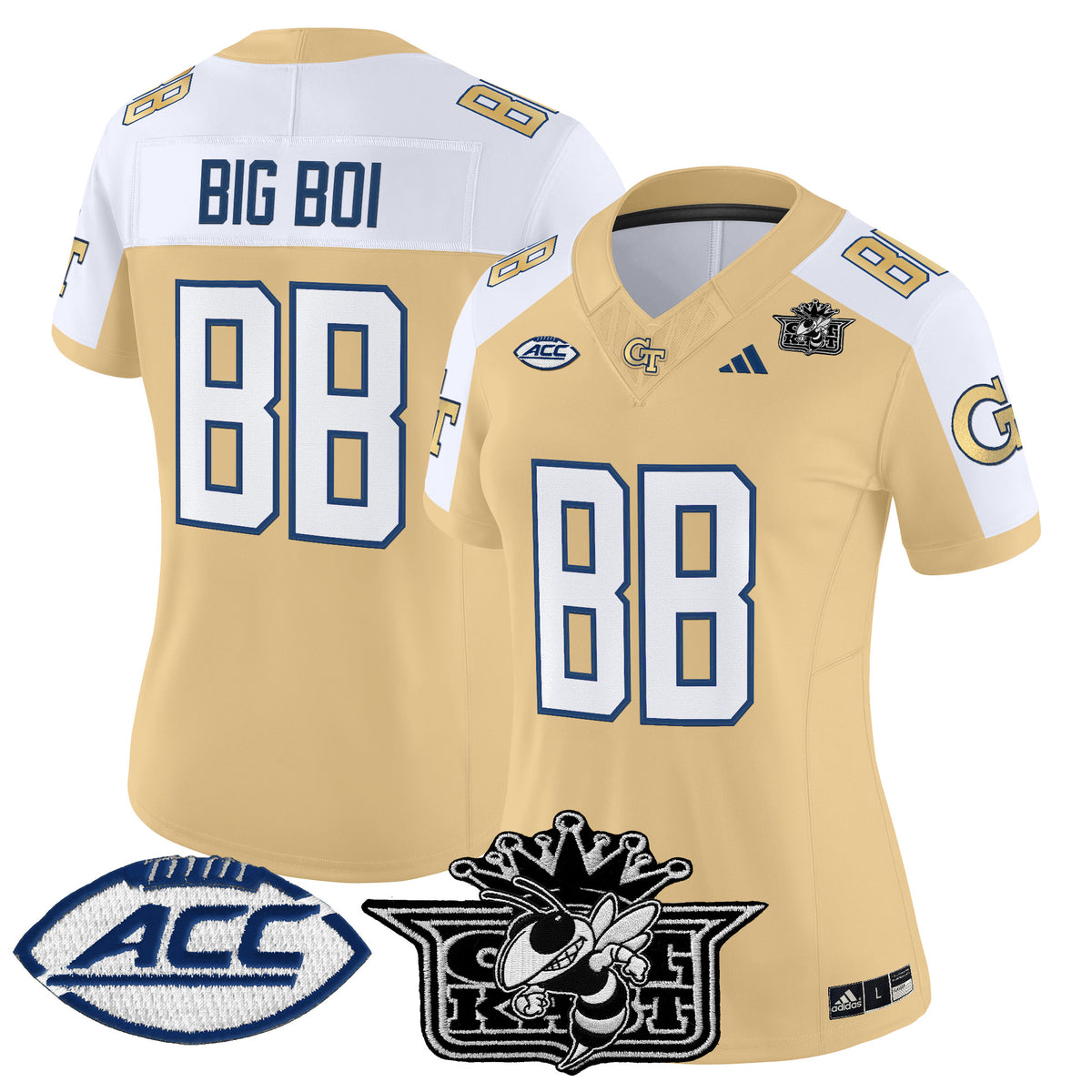 Women's Outkast x Georgia Tech Yellow Jackets 2025 Vapor Limited Jersey - All stitched