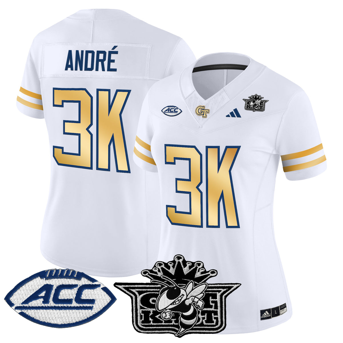 Women's Outkast x Georgia Tech Yellow Jackets 2025 Vapor Limited Jersey - All stitched