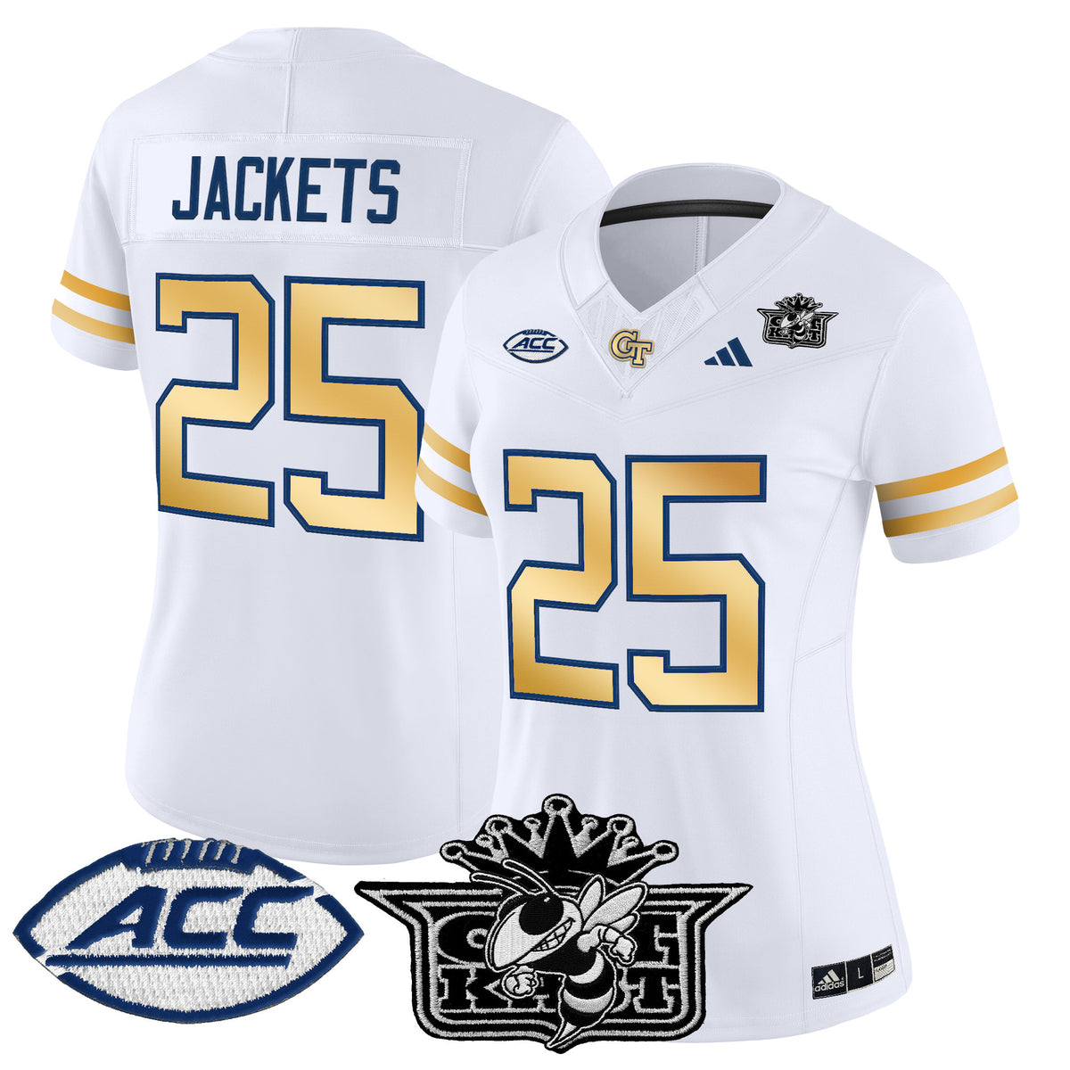 Women's Outkast x Georgia Tech Yellow Jackets 2025 Vapor Limited Jersey - All stitched