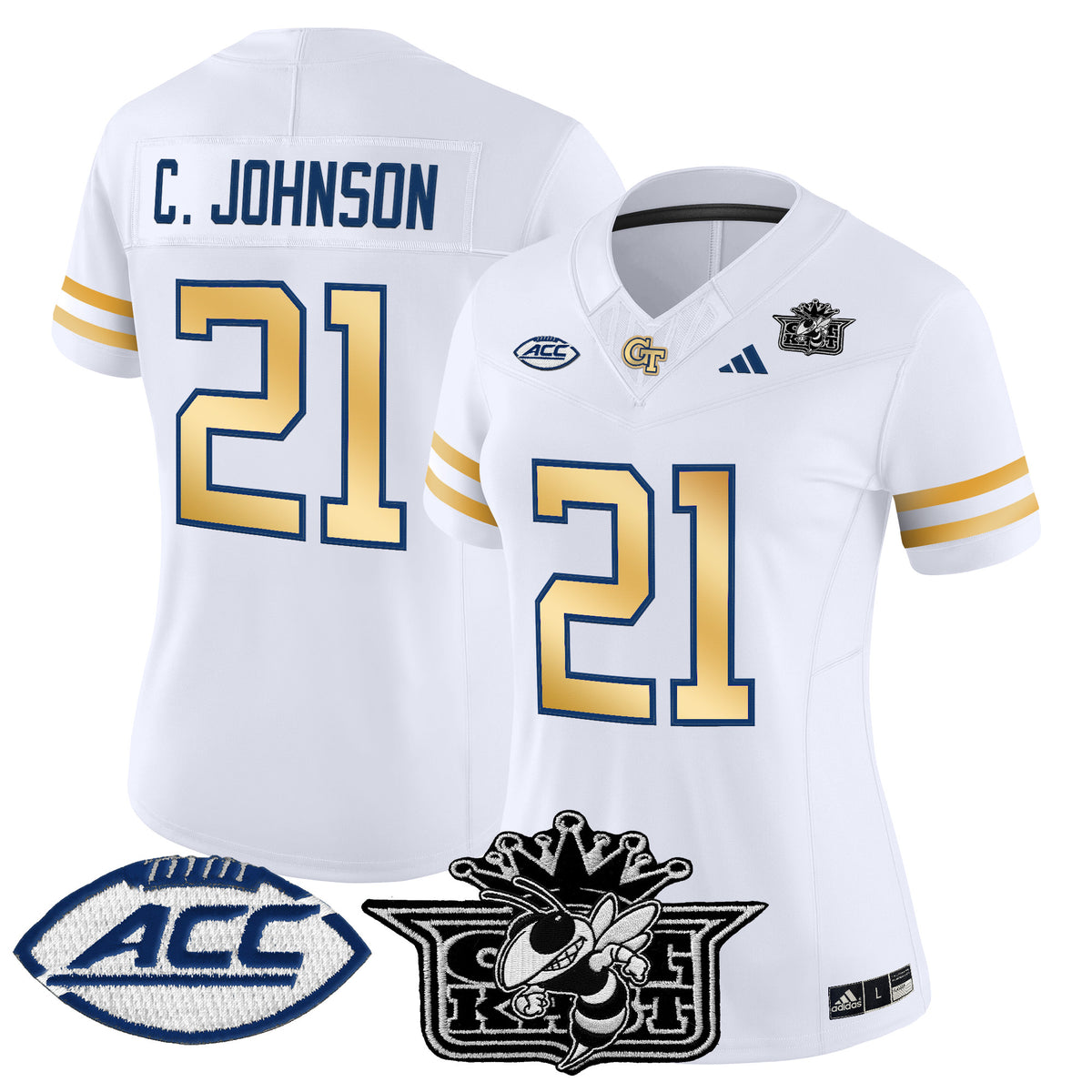 Women's Outkast x Georgia Tech Yellow Jackets 2025 Vapor Limited Jersey - All stitched