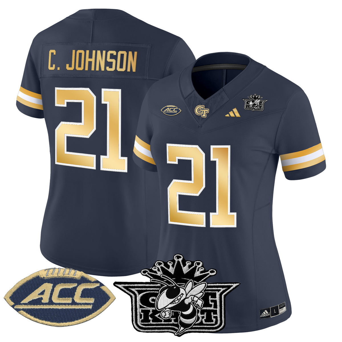 Women's Outkast x Georgia Tech Yellow Jackets 2025 Vapor Limited Jersey - All stitched