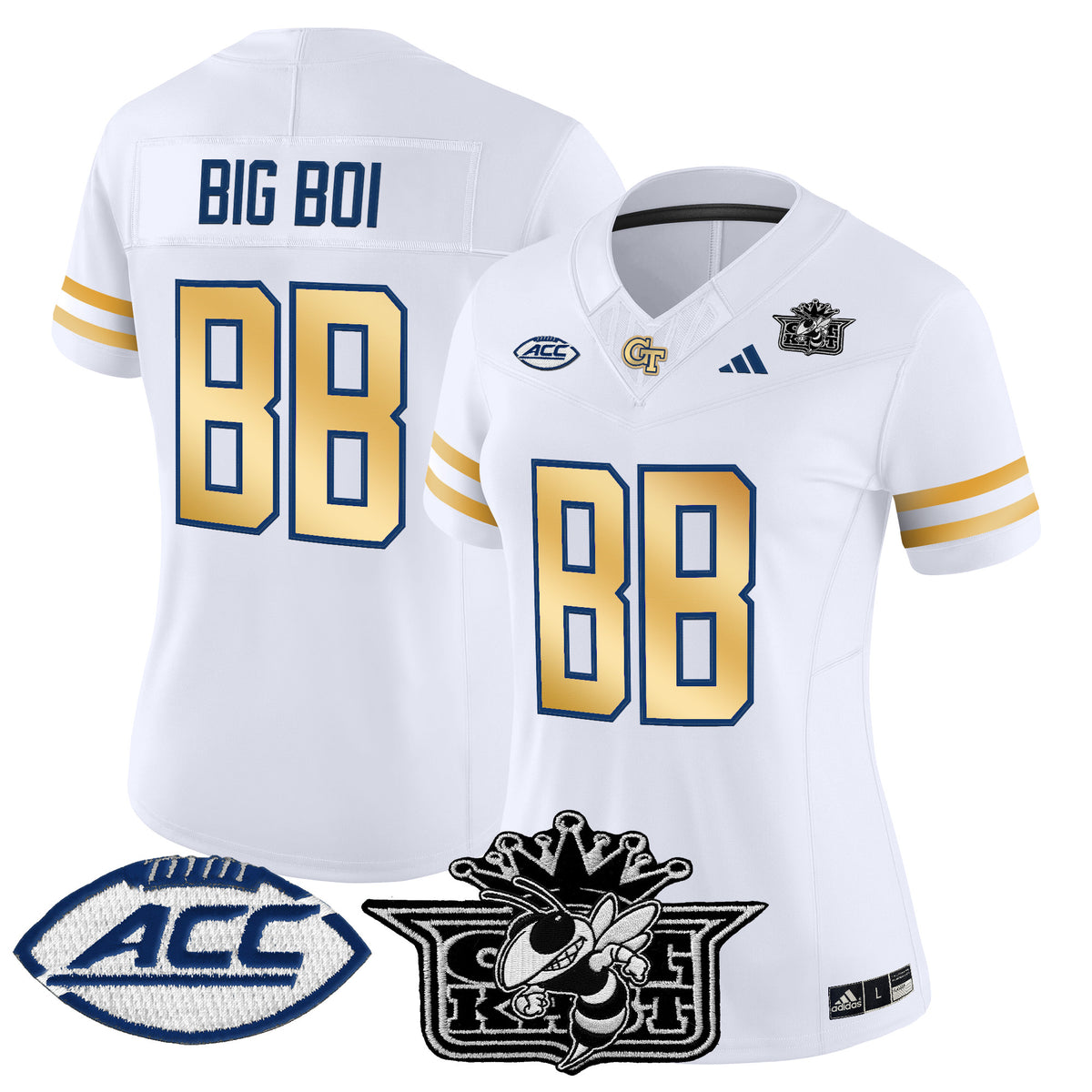 Women's Outkast x Georgia Tech Yellow Jackets 2025 Vapor Limited Jersey - All stitched