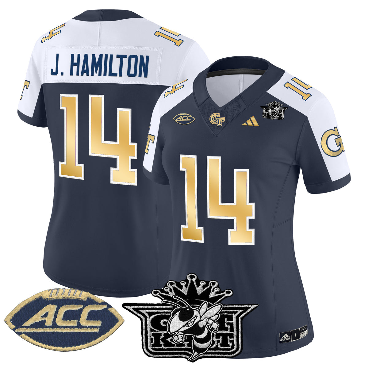 Women's Outkast x Georgia Tech Yellow Jackets 2025 Vapor Limited Jersey - All stitched