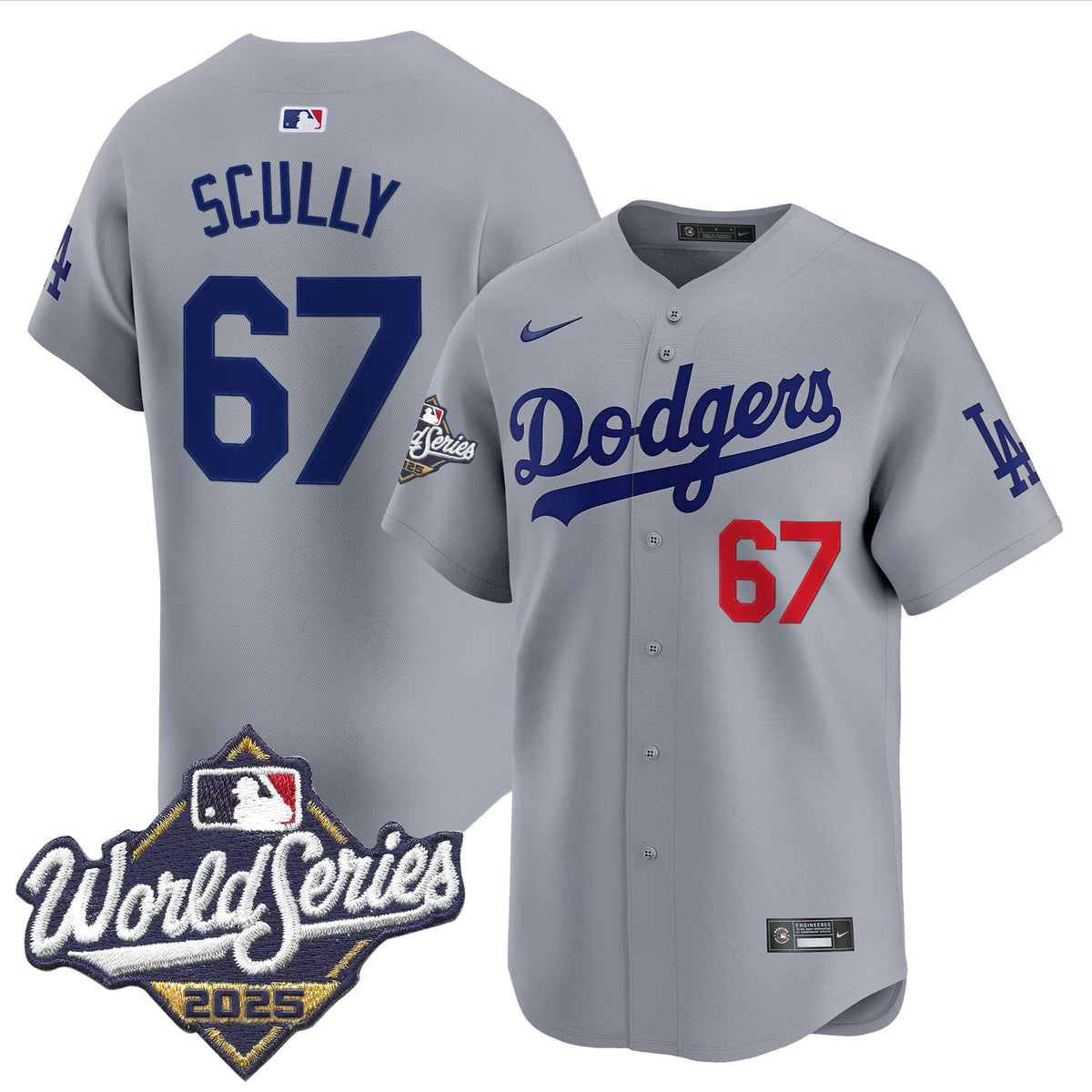 Men's Dodgers 2025 World Series Vapor Premier Limited Jersey - All Stitched