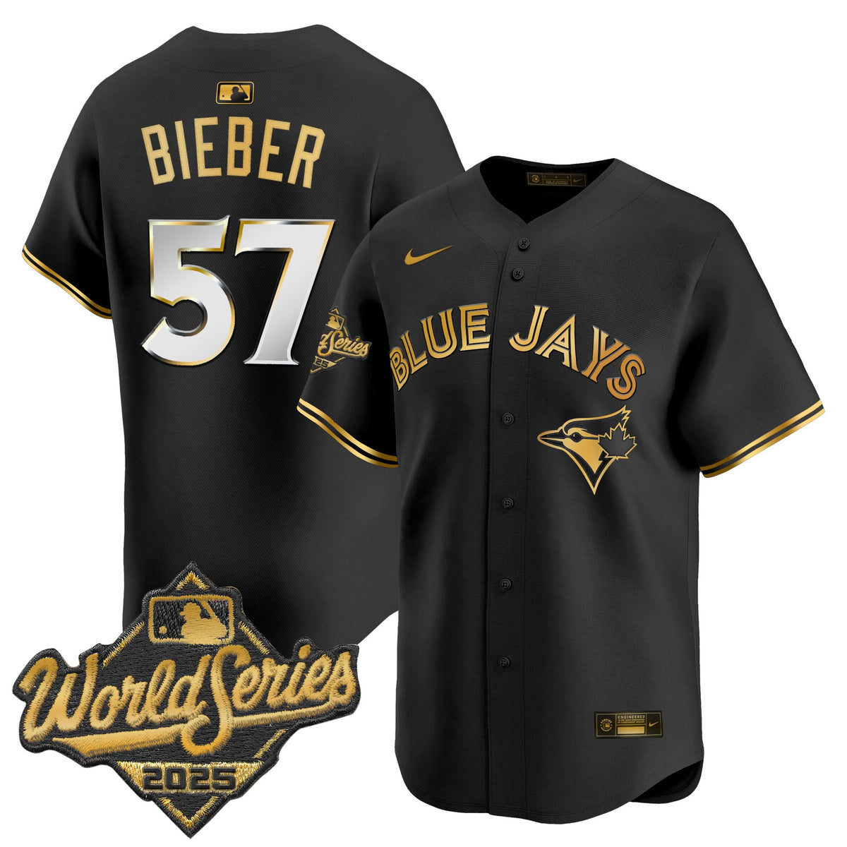 Men's Toronto Blue Jays 2025 World Series Vapor Premier Limited Jersey - All Stitched