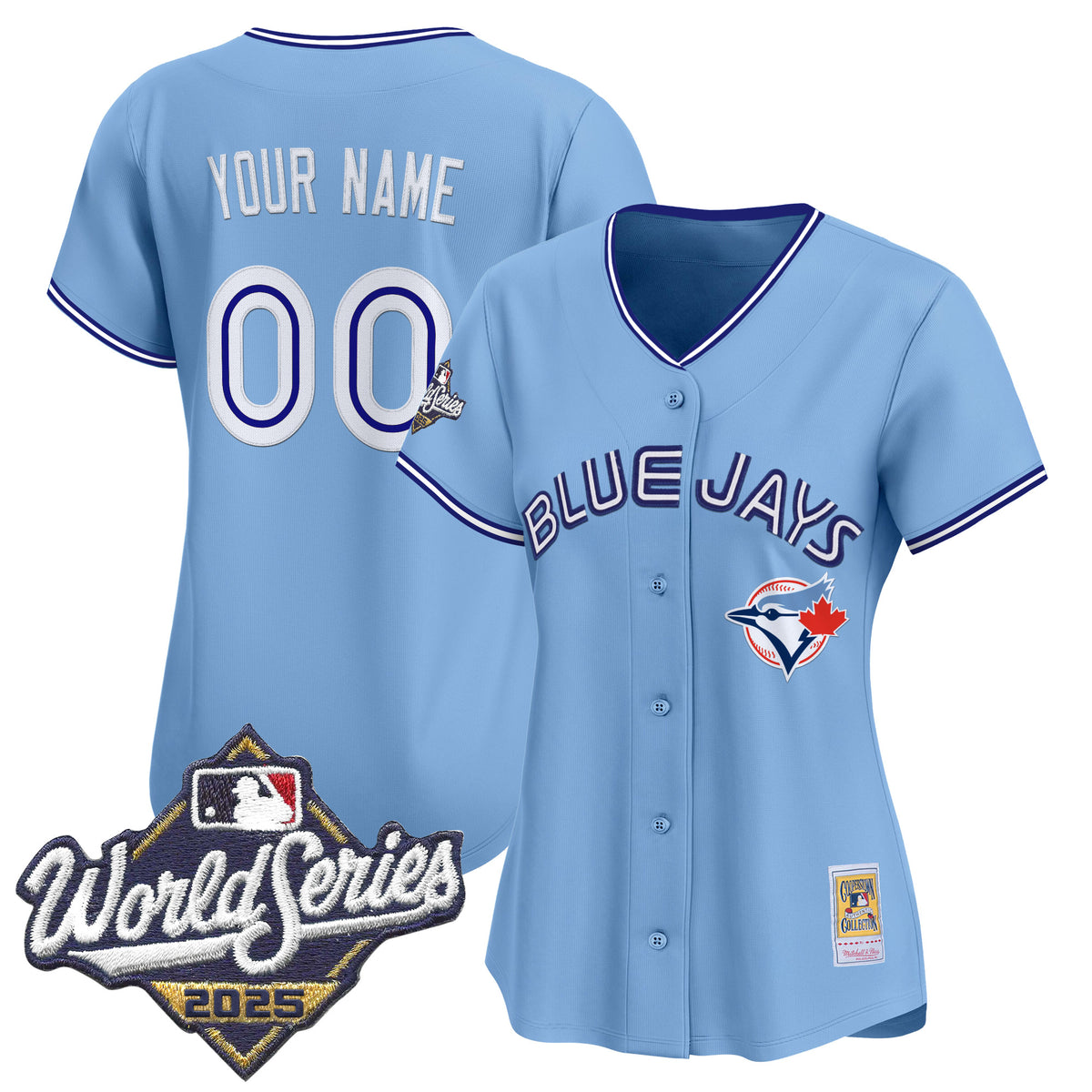 Toronto Blue Jays Throwback Vapor Premier Limited Custom Jersey - 2025 World Series Patch - All Stitched