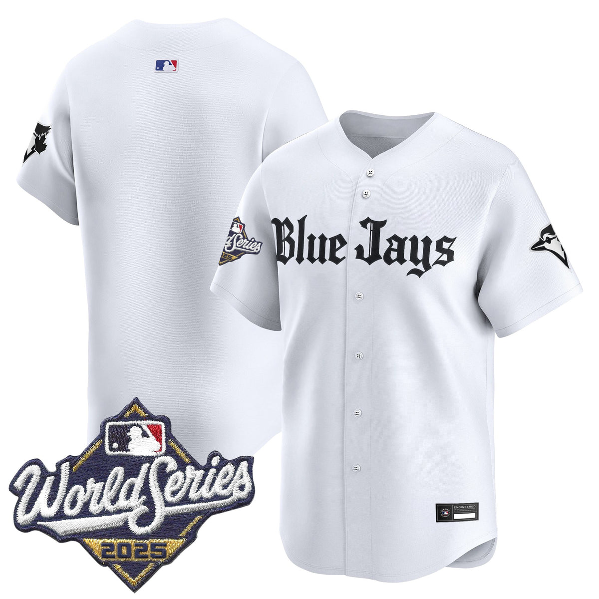 Men's Toronto Blue Jays 2025 World Series Vapor Premier Limited Jersey V2 - Gothic North Edition - All Stitched