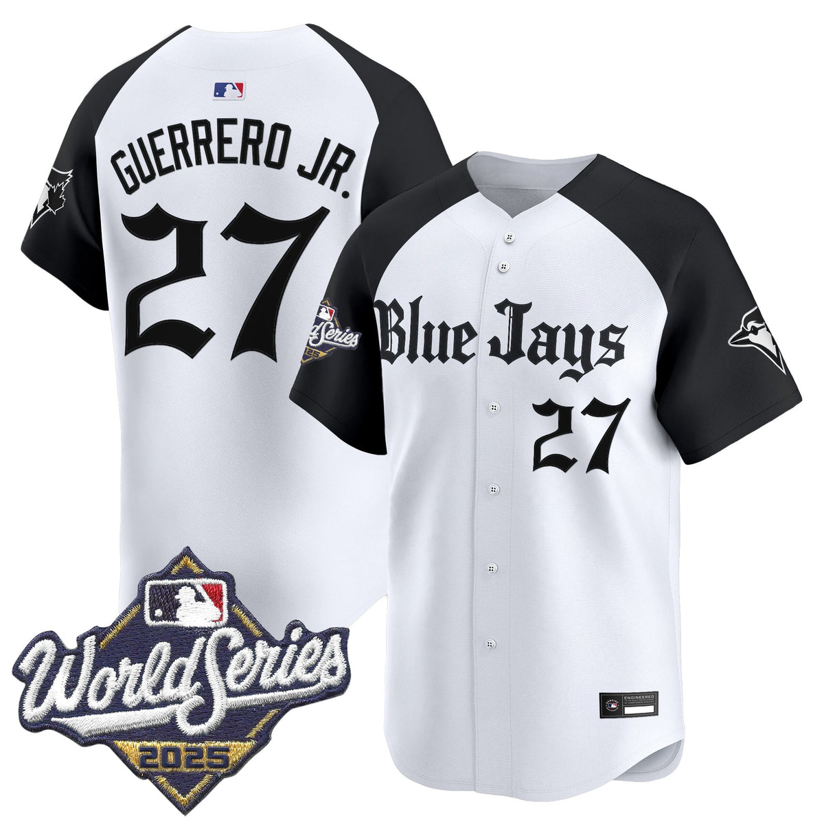Men's Toronto Blue Jays 2025 World Series Vapor Premier Limited Jersey V2 - Gothic North Edition - All Stitched