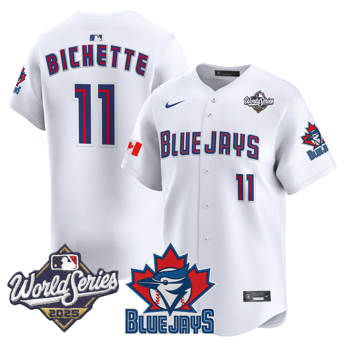 Men's Toronto Blue Jays 2025 World Series Vapor Premier Limited Jersey V3 - All Stitched