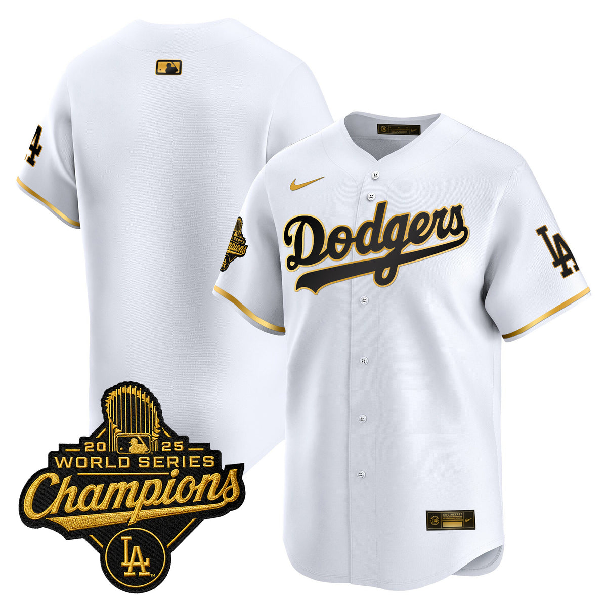 Men's Dodgers 2025 World Series Champions Vapor Premier Limited Jersey - All Stitched