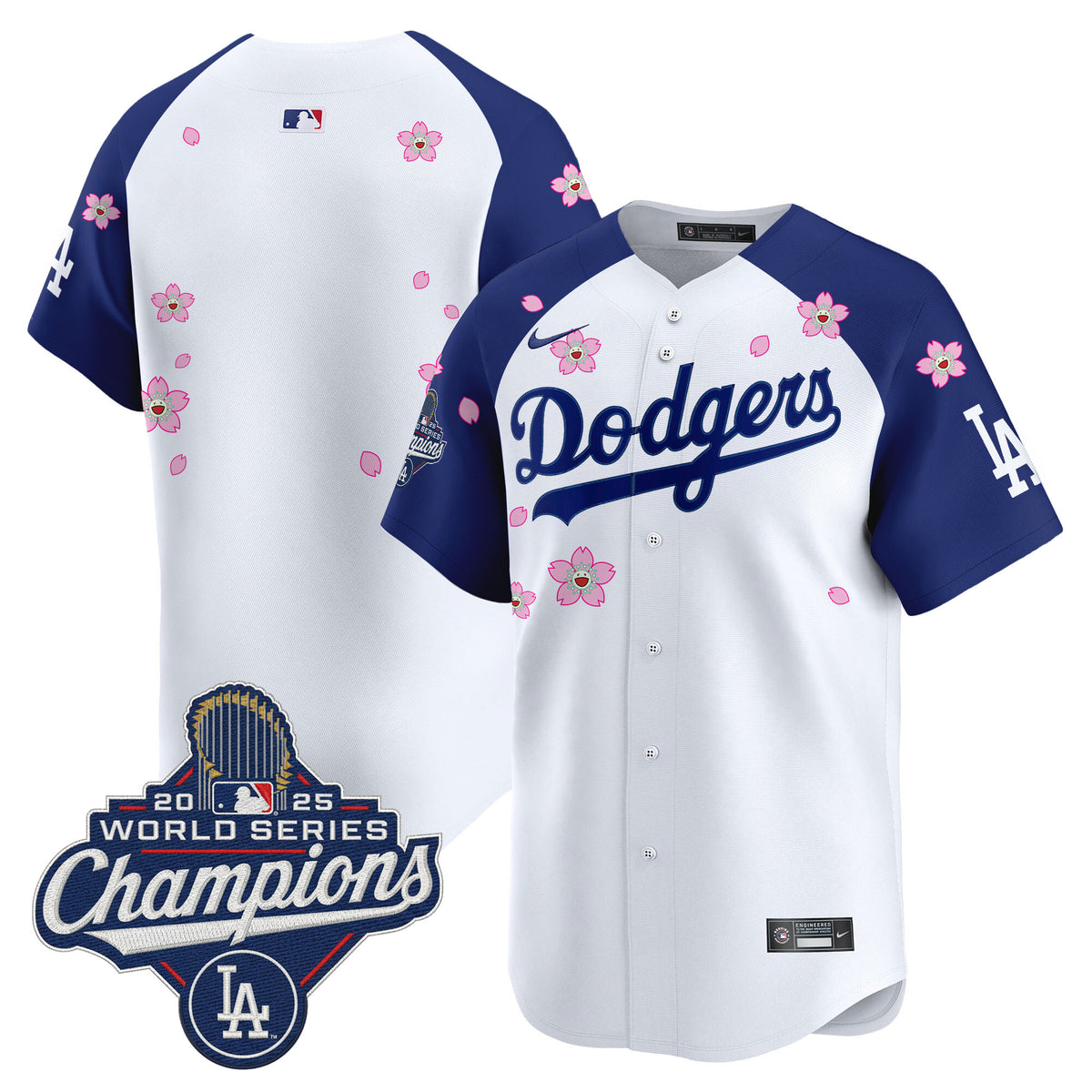 Men's Dodgers 2025 World Series Champions x Tokyo Series Vapor Premier Limited Jersey - Stitched