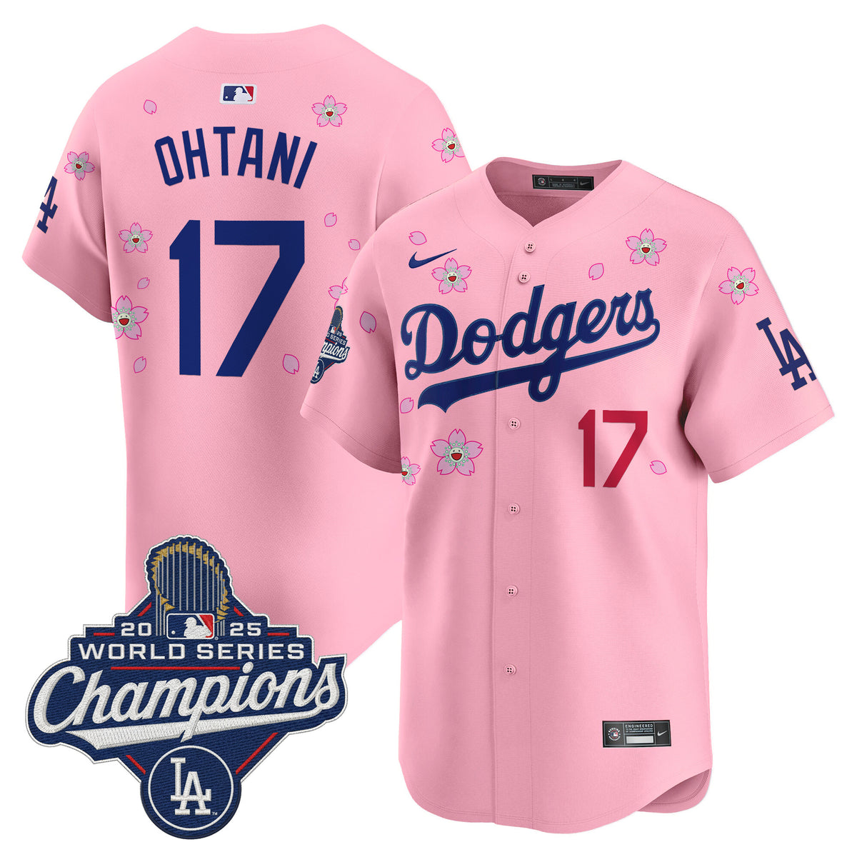 Men's Dodgers 2025 World Series Champions x Tokyo Series Vapor Premier Limited Jersey - Stitched
