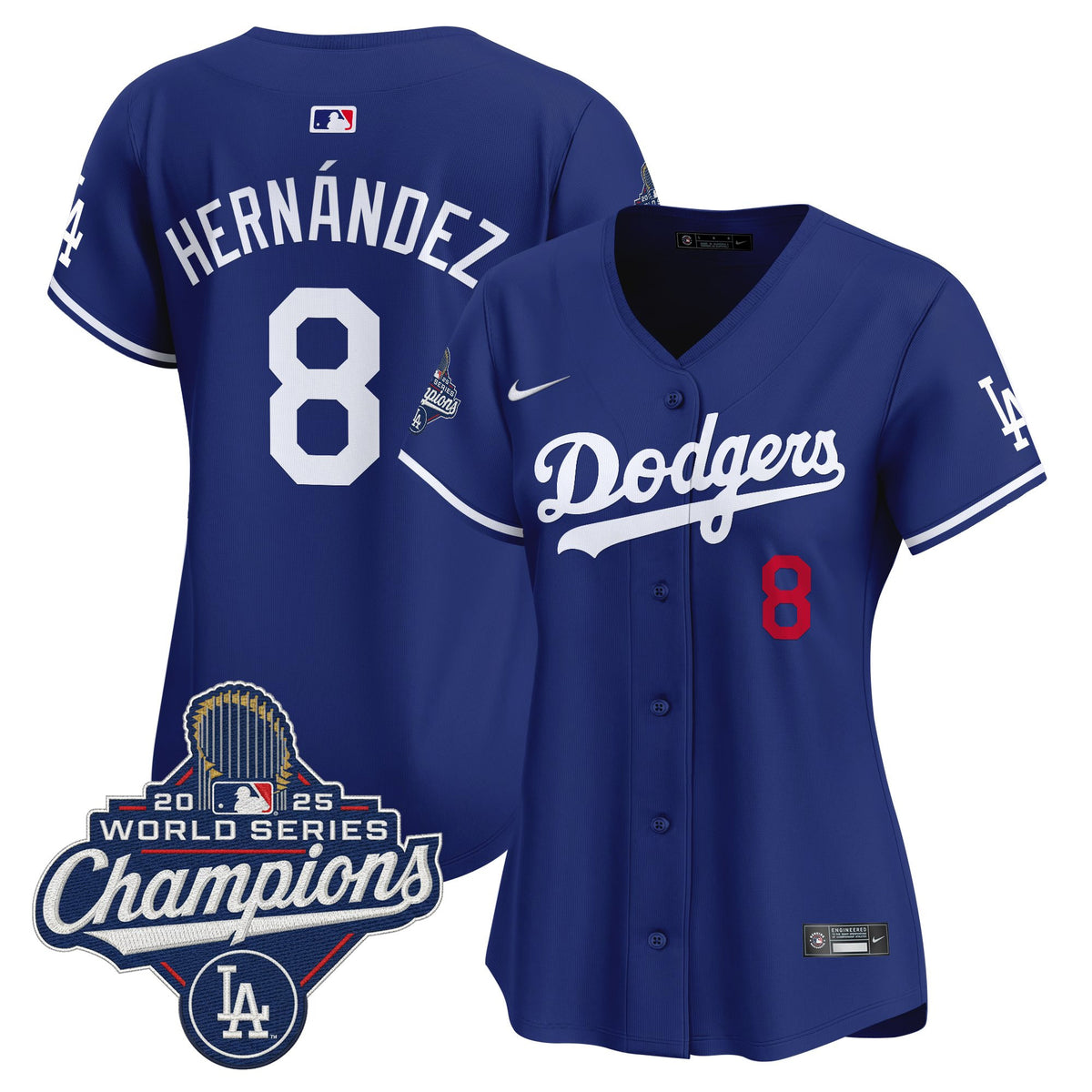 Women's Dodgers 2025 World Series Champions Vapor Premier Limited Jersey - All Stitched