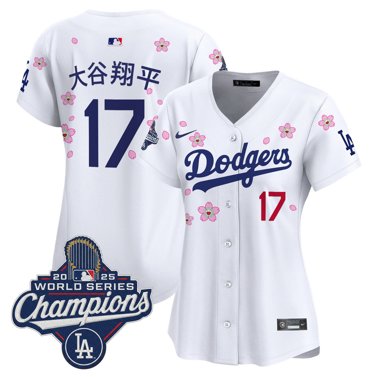Women's Dodgers 2025 World Series Champions x Tokyo Series Vapor Premier Limited Jersey - Stitched