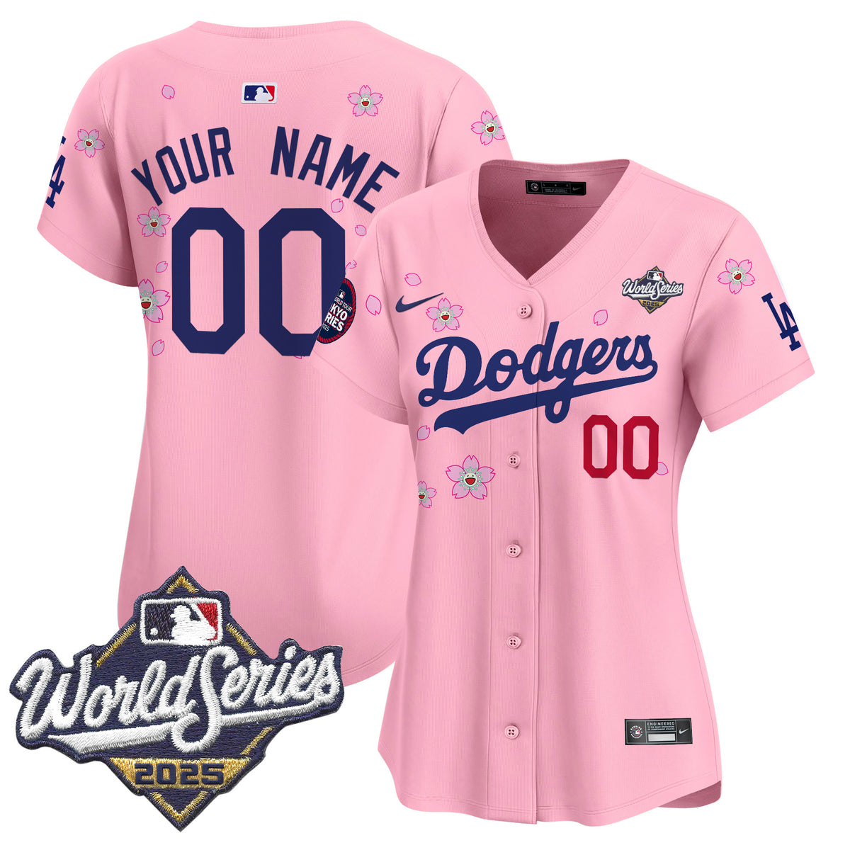 Dodgers 2025 World Series x Tokyo Series Vapor Premier Limited Custom Jersey V2 - Stitched