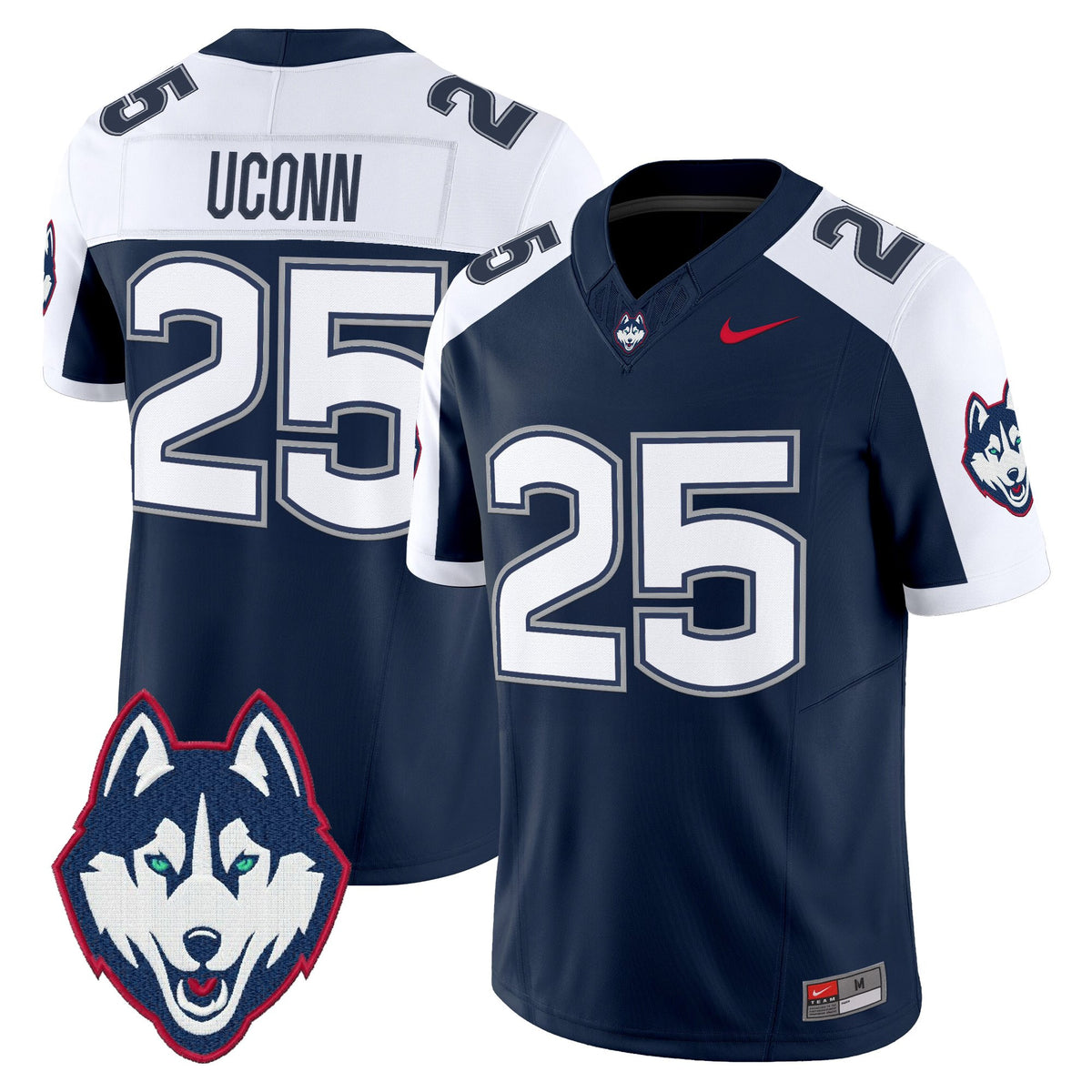 Men's UConn Huskies 2025 Vapor Limited Jersey - All Stitched