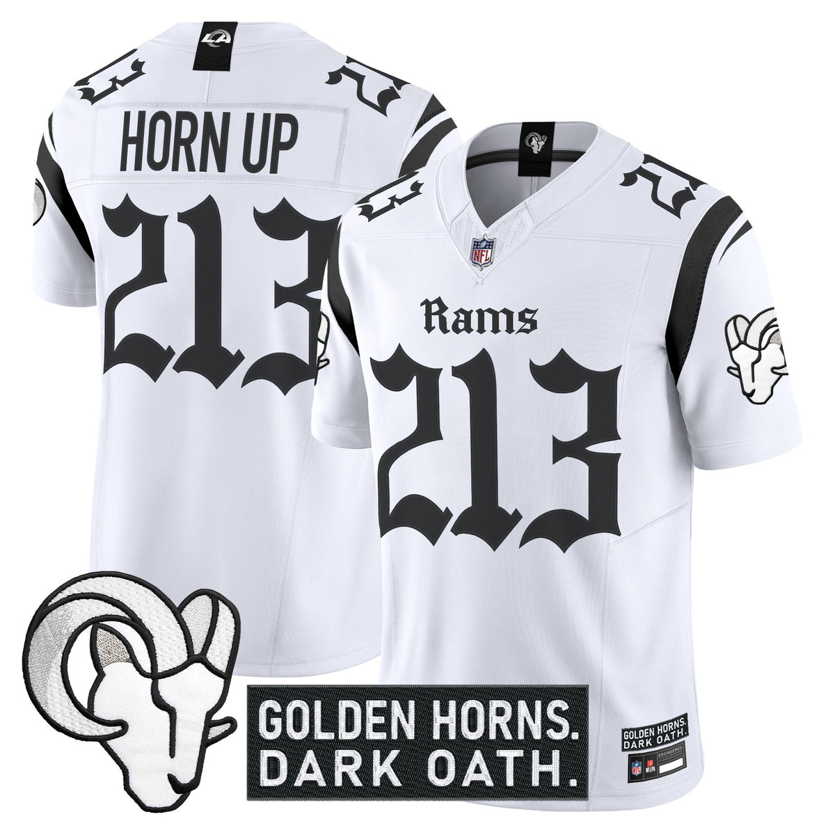 Men's Los Angeles Rams 'Gothic Horns Reforged Edition' Vapor Limited Jersey - All Stitched