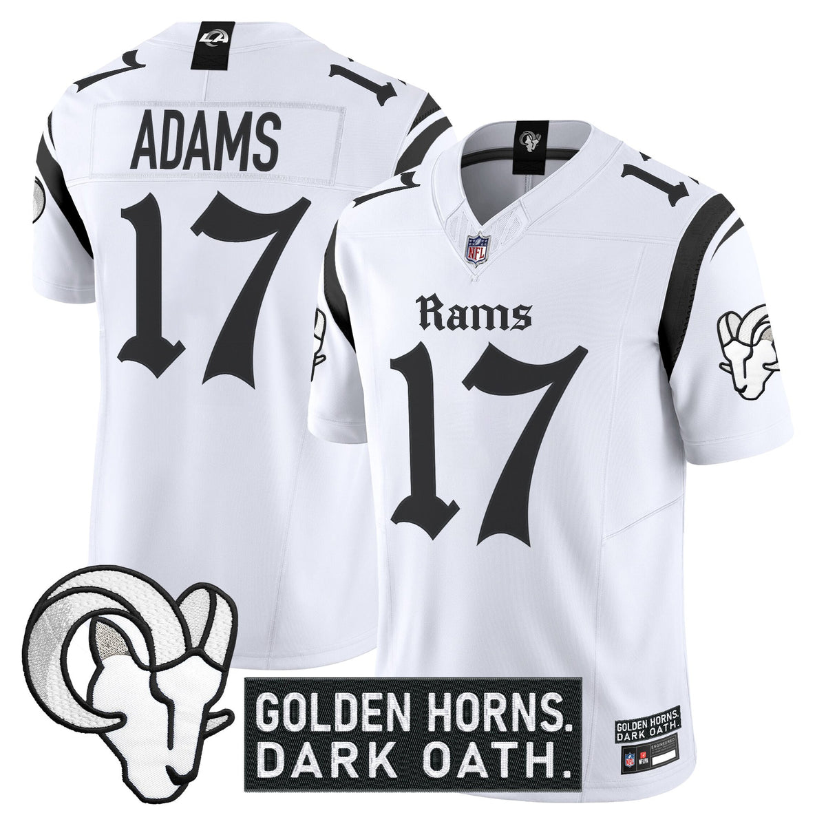 Men's Los Angeles Rams 'Gothic Horns Reforged Edition' Vapor Limited Jersey - All Stitched